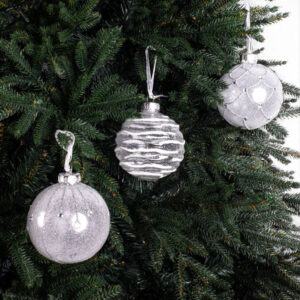 Boisterous Baubles – White (9 pcs) by Christmas Tree Malaysia