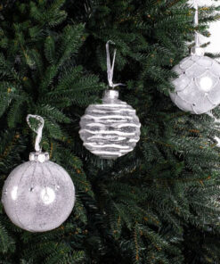 Boisterous Baubles – White (9 pcs) by Christmas Tree Malaysia