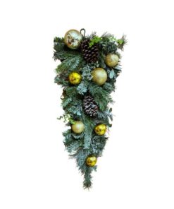 Cheyne Teardrop Swag - Gold by Christmas Tree Malaysia