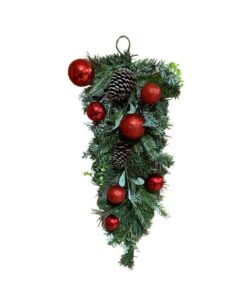 Cheyne Teardrop Swag - Gold dimensions (1) by Christmas Tree Malaysia