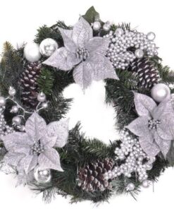 Eira Wreath - Silver by Christmas Tree Malaysia