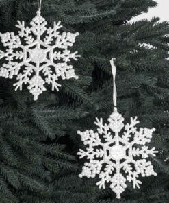 Giant Snowflake Bauble – White by Christmas Tree Malaysia