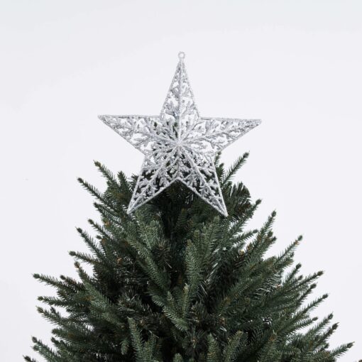 Giant Stella Tree Topper - Silver by Christmas Tree Malaysia