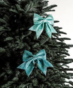 Glittery Ribbons (2 pcs) - Teal