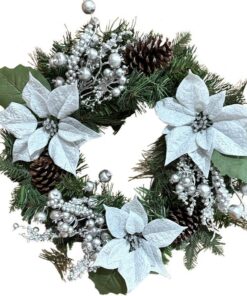 Hannah Wreath - Silver by Christmas Tree Malaysia