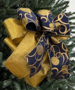 Judith Christmas Tree Ribbon - Blue by Christmas Tree Malaysia
