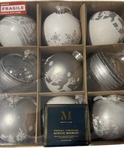 Larking Baubles - Silver dimensions (1) by Christmas Tree Malaysia