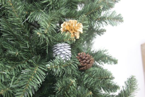 Mini Pine Cones – Silver dimensions (3) by Christmas Tree Malaysia
