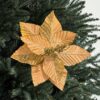 Nora Poinsettia - Gold by Christmas Tree Malaysia