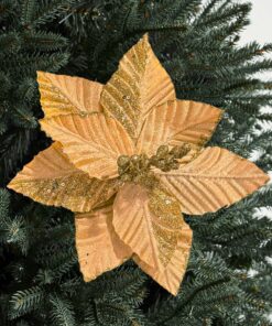 Nora Poinsettia - Gold by Christmas Tree Malaysia