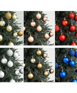 Palline Foundation Baubles - 4 Colours, 8cm (24 pcs) by Christmas Tree Malaysia