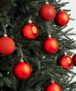 Palline Foundation Baubles - 4 Colours, 8cm (24 pcs) dimensions (2) by Christmas Tree Malaysia