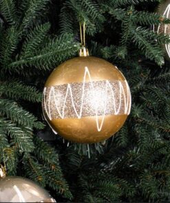 Rize Baubles - Gold by Christmas Tree Malaysia