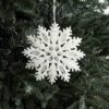 Snowflake Baubles White by Christmas Tree Malaysia
