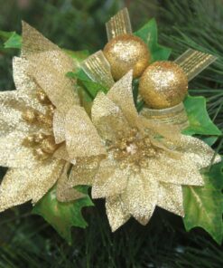 Trio Tree Pick - Gold dimensions (3) by Christmas Tree Malaysia