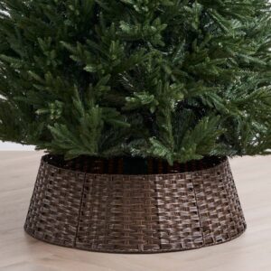 Rattan Collar - Walnut - Large for 7 ft Trees